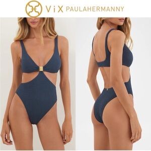 New Vix Paula Hermanny Firenze Becky Mayra One Piece Swimsuit Bayside Sz S